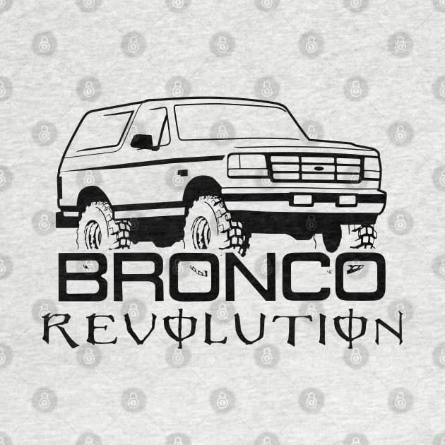 1992-1996 Bronco Revolution - Black Print by The OBS Apparel